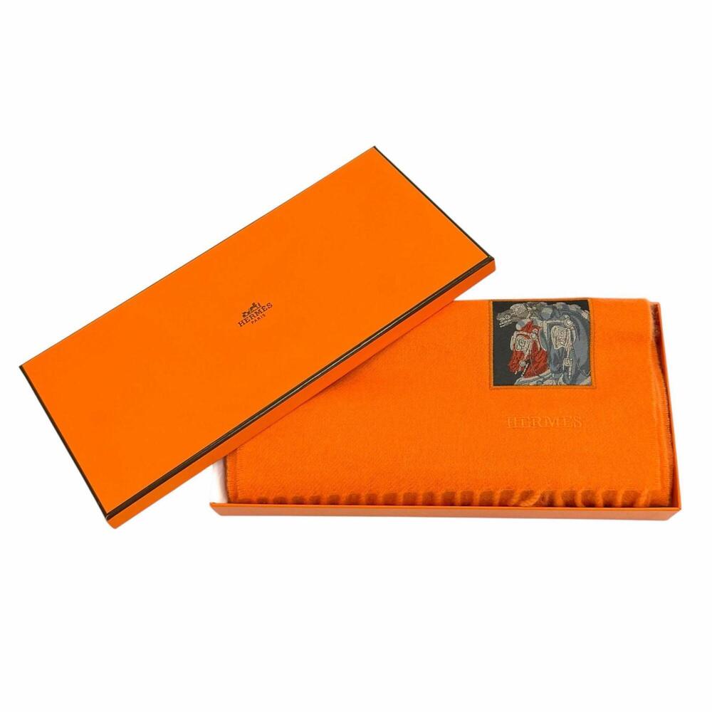 HERMES Authentic Orange Scarf - Picture 2 of 11